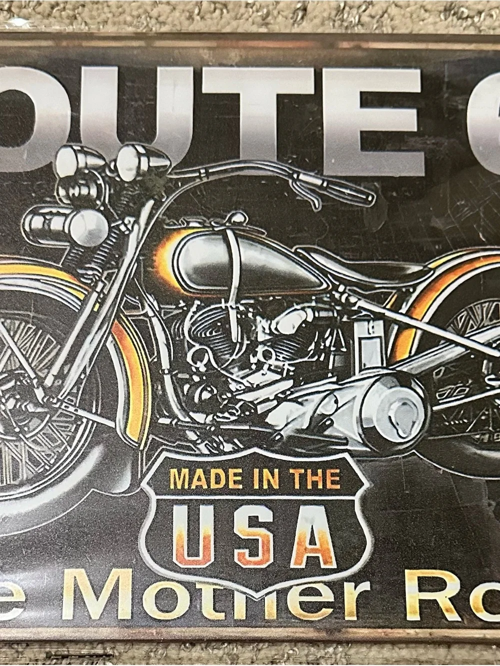 Route 66 Metal Tin Sign
